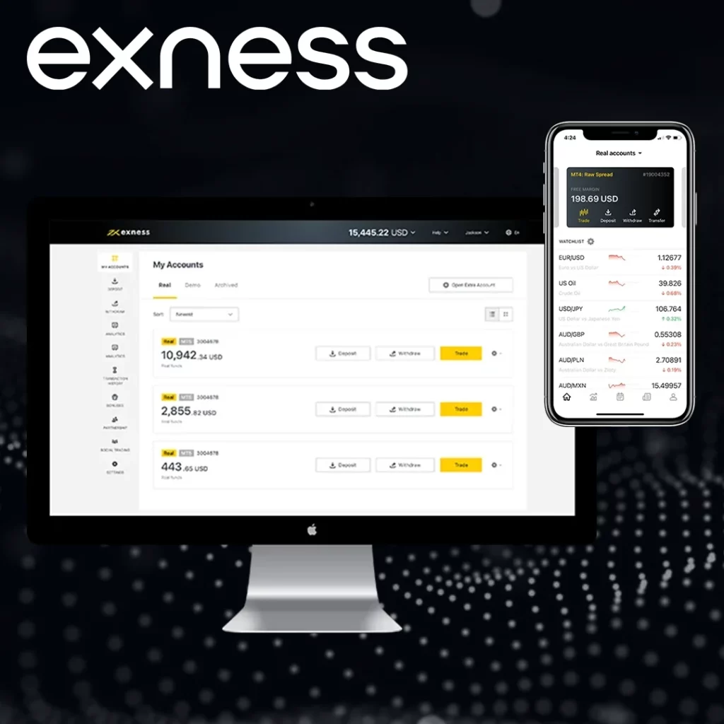 Exness Trade PC et mobile